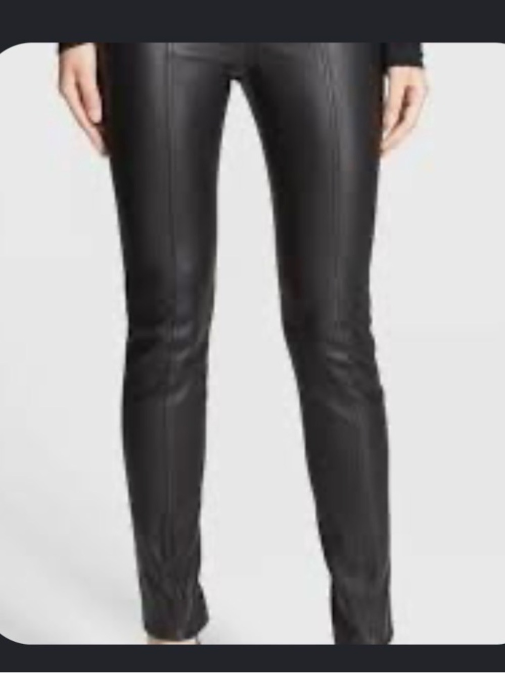 Boom Boom Jeans Black Faux Leather Skinny Pants
